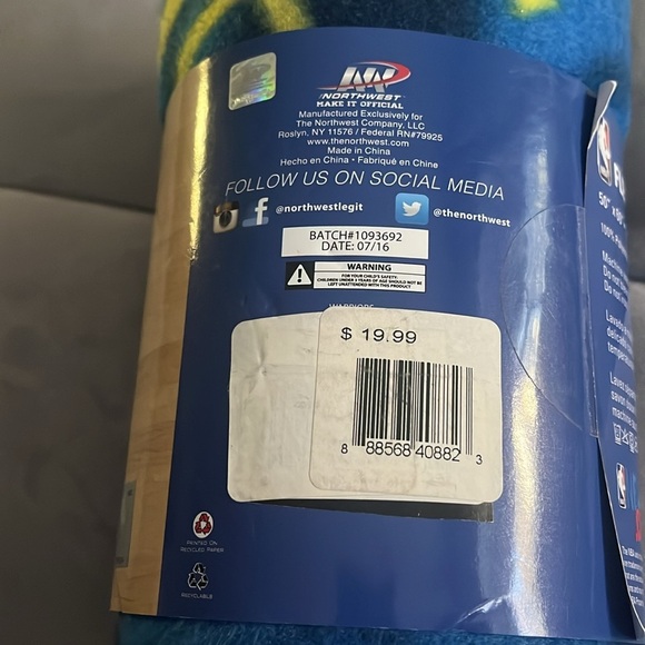 “NBA- Fleece Throw Golden State Warriors” - Picture 2 of 5